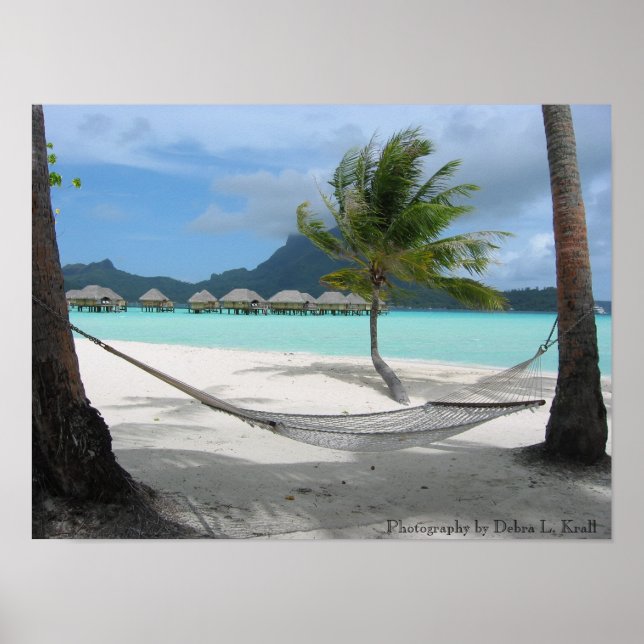 Póster Hammock on Bora Bora Poster (Frente)
