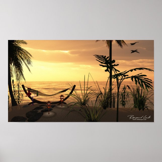 Póster Hammock Sunset Print (Frente)