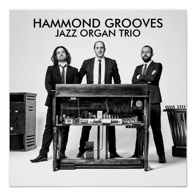 Póster Hammond Grooves jazz organ trio official (Anverso)