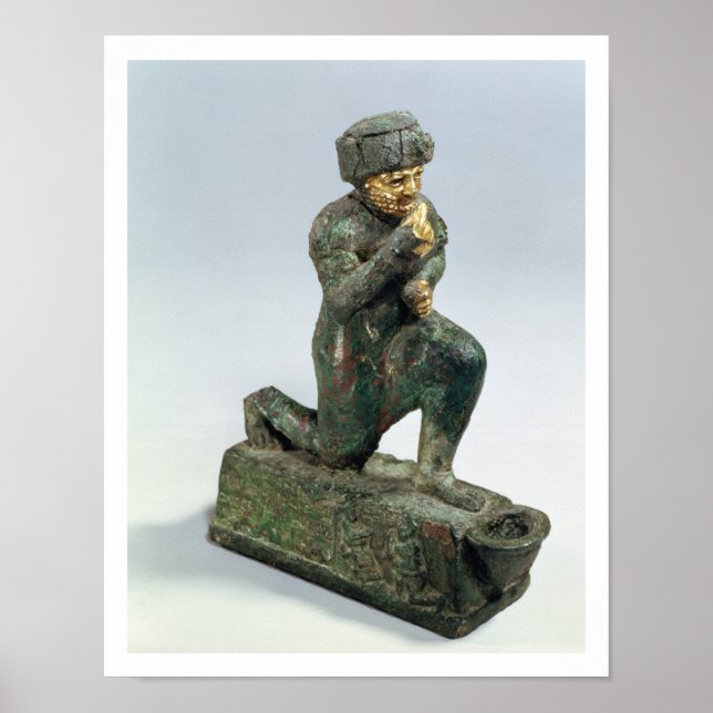 Póster Hammurabi, rey de Babilonia, rezando delante de un (Frente)