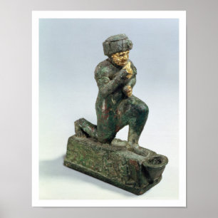 Póster Hammurabi, rey de Babilonia, rogando antes de un