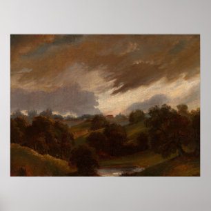 Póster Hampstead, Stormy Sky - John Constable