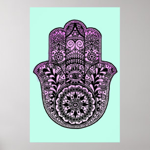 Póster Hamsa Hand