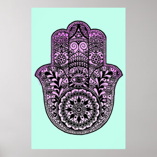 Póster Hamsa Hand