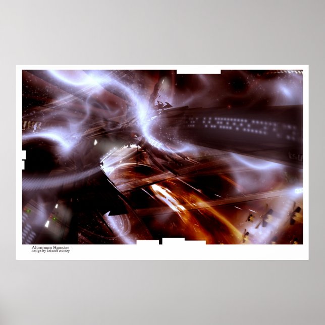 Póster Hamster de aluminio (Frente)