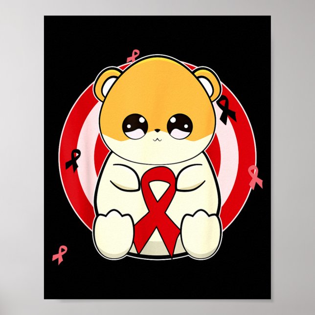 Póster Hamster Heart Disease Awareness Month  (Frente)