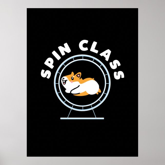 Póster Hamster Spin Class (Frente)