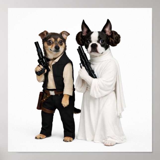 Póster "Han & Leia" (Frente)