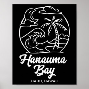 Póster Hanauma Bay Beach Park, Oahu, Hawaii Summer Vacati