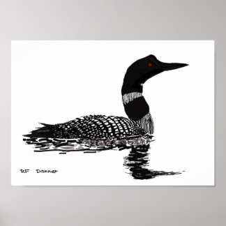 Póster Hand draw Loon