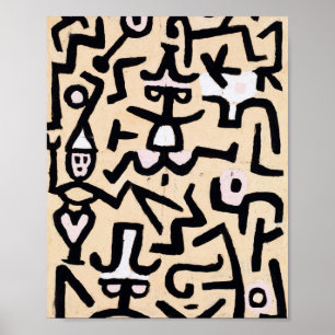 Póster Handbill de los comediantes: Paul Klee 1938