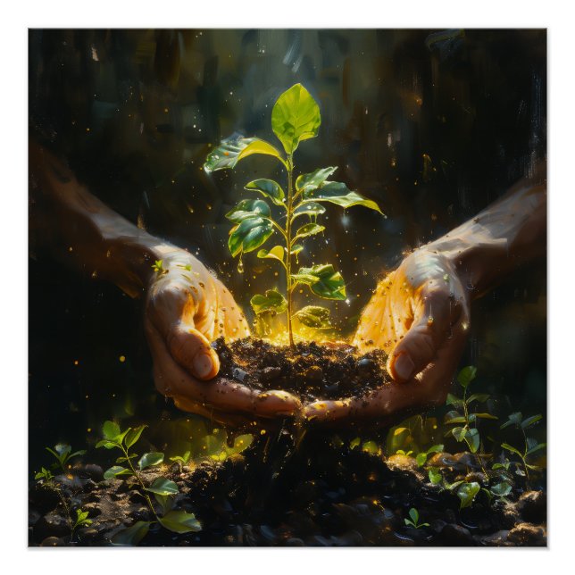 Póster Hands Holding Hope (Anverso)