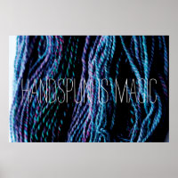 Handspun es el hilado de punto del yarn mágico