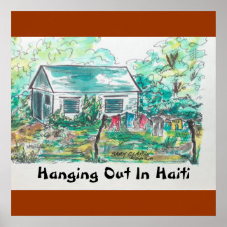 Póster "Hanging Out In Haiti"   (poster).