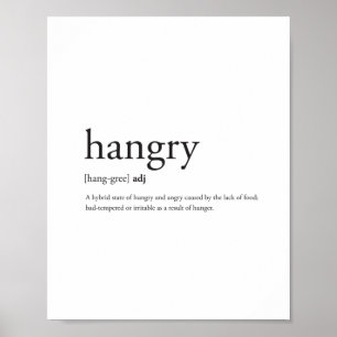Póster Hangry