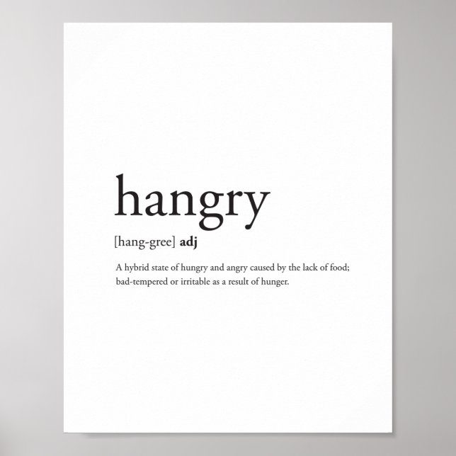 Póster Hangry (Frente)