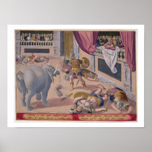 Póster Hannibal (247-c.183 A.C.) hace los romanos