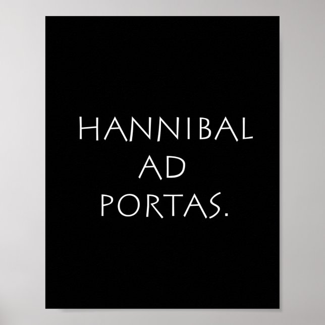 Póster Hannibal y portas (Frente)