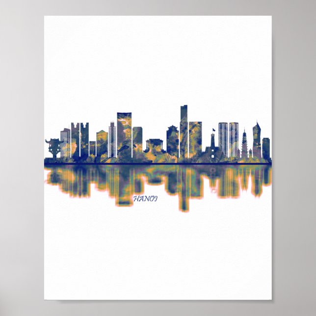 Póster Hanoi Skyline (Frente)