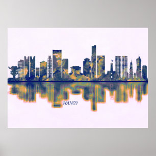 Póster Hanoi Skyline