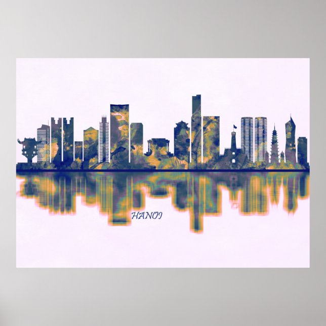 Póster Hanoi Skyline (Frente)