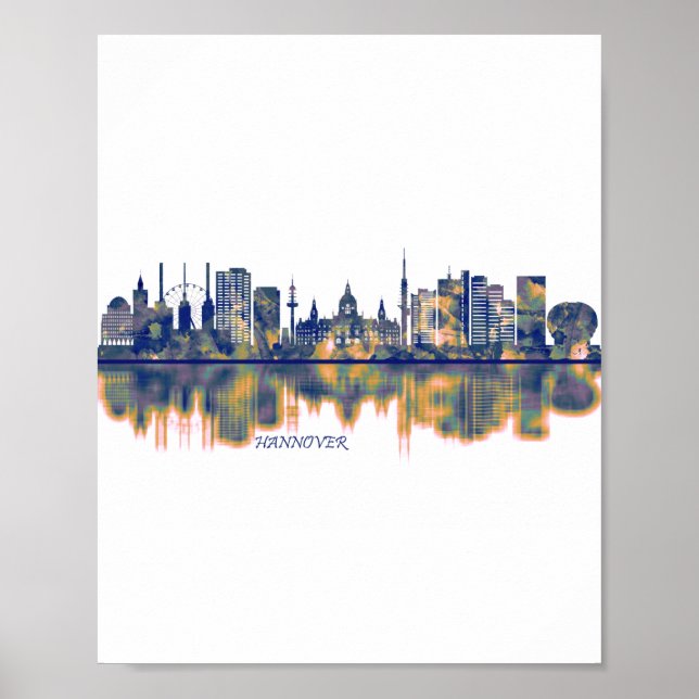 Póster Hanover Skyline (Frente)