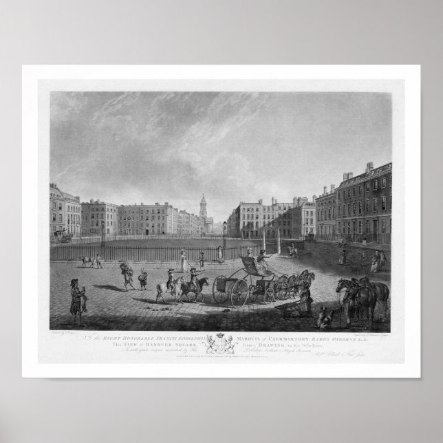 Póster Hanover Square, from a set of four views of London (Frente)
