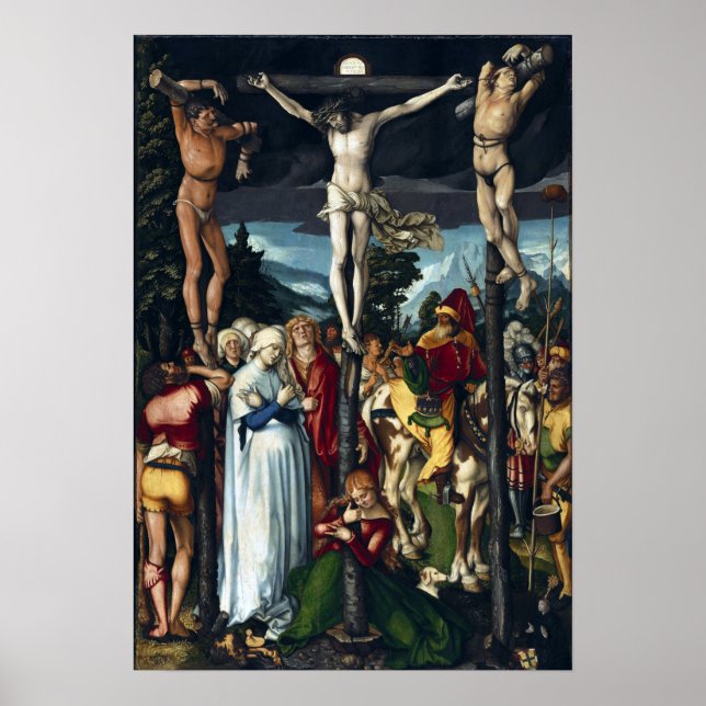 Póster Hans Baldung Grien La crucifixión de Cristo (Frente)
