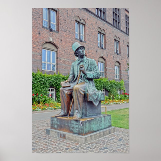 Póster Hans Christian Andersen Statue, Copenhagen (Frente)