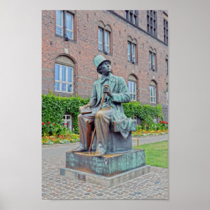 Póster Hans Christian Andersen Statue, Copenhagen