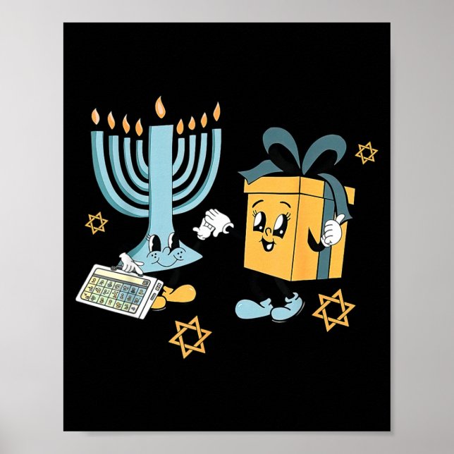 Póster Hanukkah Aac Speech Therast Slp Communication Acce (Frente)