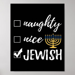Póster Hanukkah, Navidades graciosos y graciosos judíos