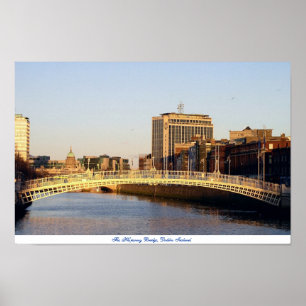 Póster Ha'penny Bridge Dublin Ireland