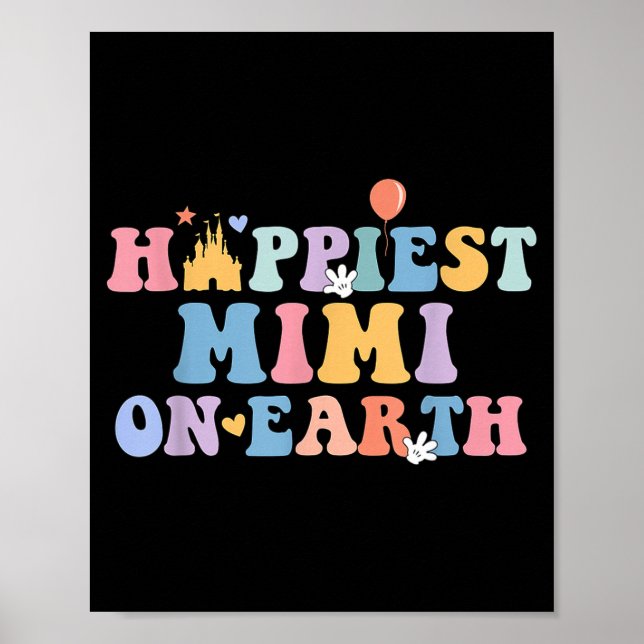 Póster Hapest Mimi On Earth Hapest Grandma Matching Famil (Frente)