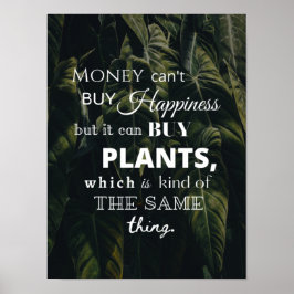 Póster Happiness Is Plants Poster
