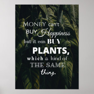 Póster Happiness Is Plants Poster