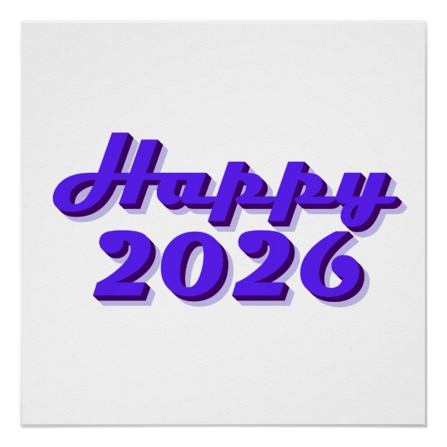 Póster Happy 2026 (Anverso)
