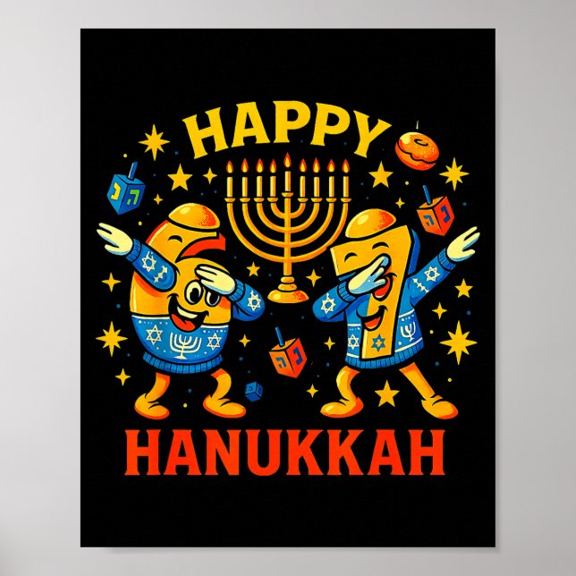 Póster Happy 67 Hanukkah Funny Holiday Meme Design  (Frente)