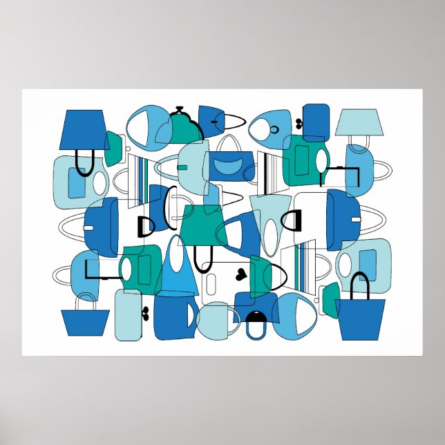 Póster Happy Bags Print (Frente)