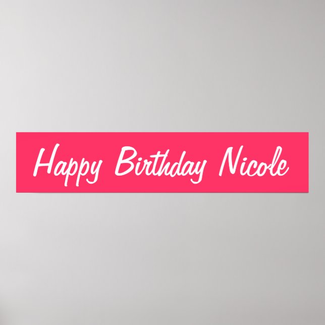 Póster Happy Birthday (Frente)