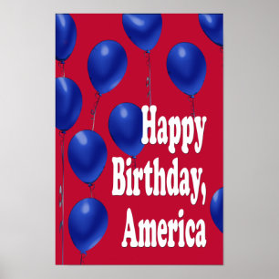 Póster Happy Birthday, America Print