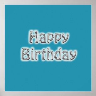 Póster Happy Birthday Autograph Poster