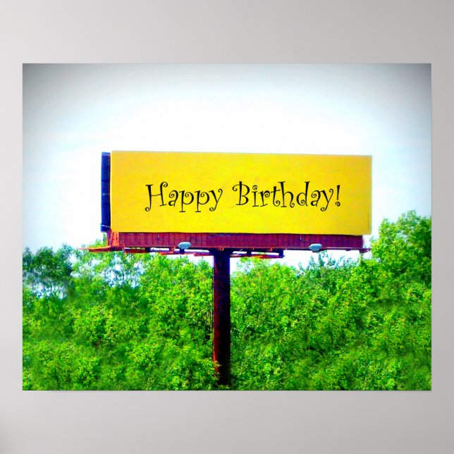 Póster HAPPY BIRTHDAY BILLBOARD: "Jubilant"_ (Frente)