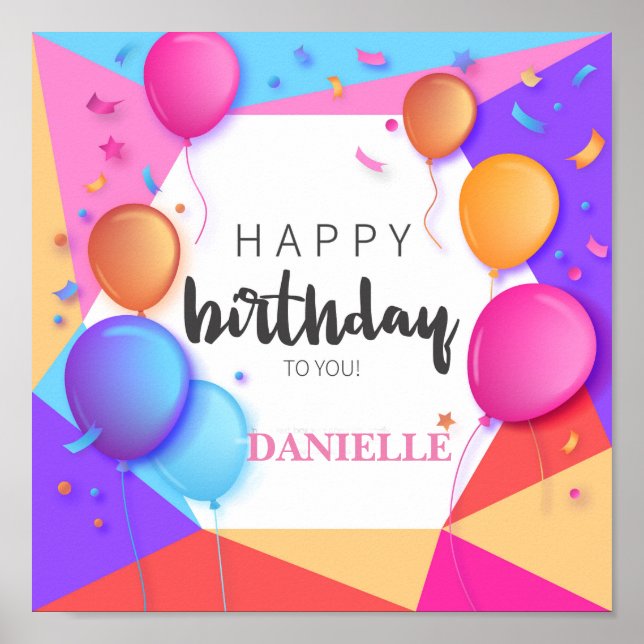 Póster Happy Birthday To You (Frente)