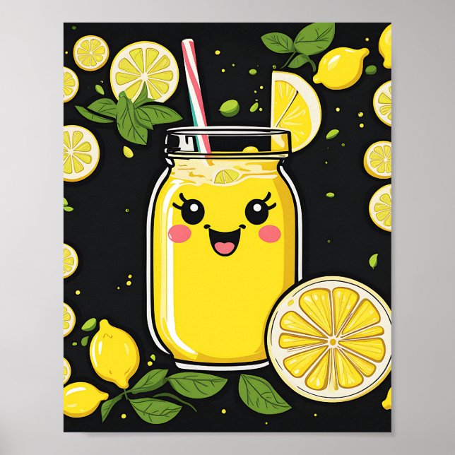 Póster Happy Cute Lemonade (Frente)
