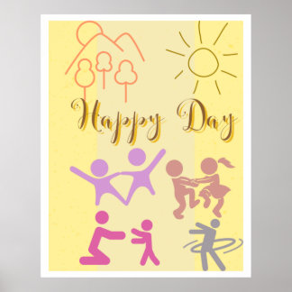 Póster happy day 