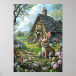 Póster Happy Easter Bunny Wall Art