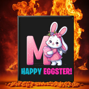Póster Happy Eggster - Floral