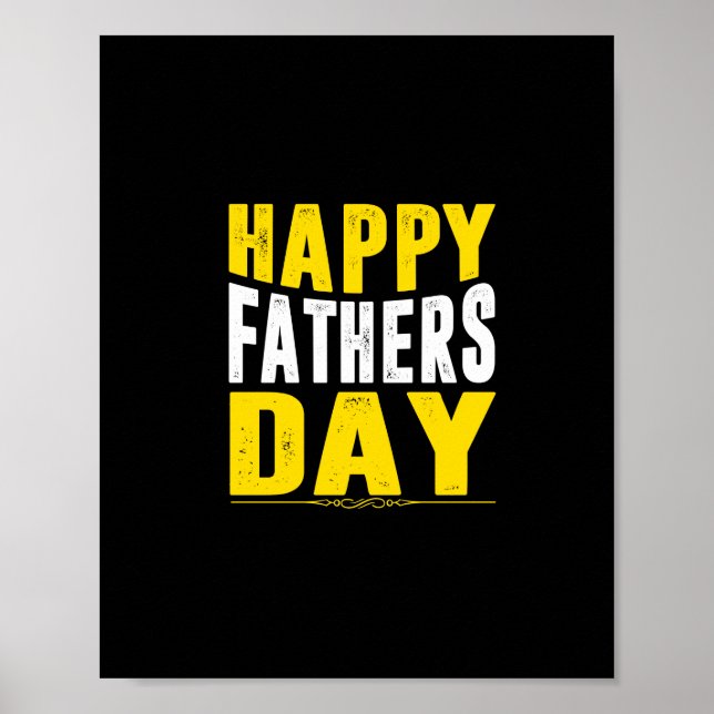Póster happy fathers day (Frente)