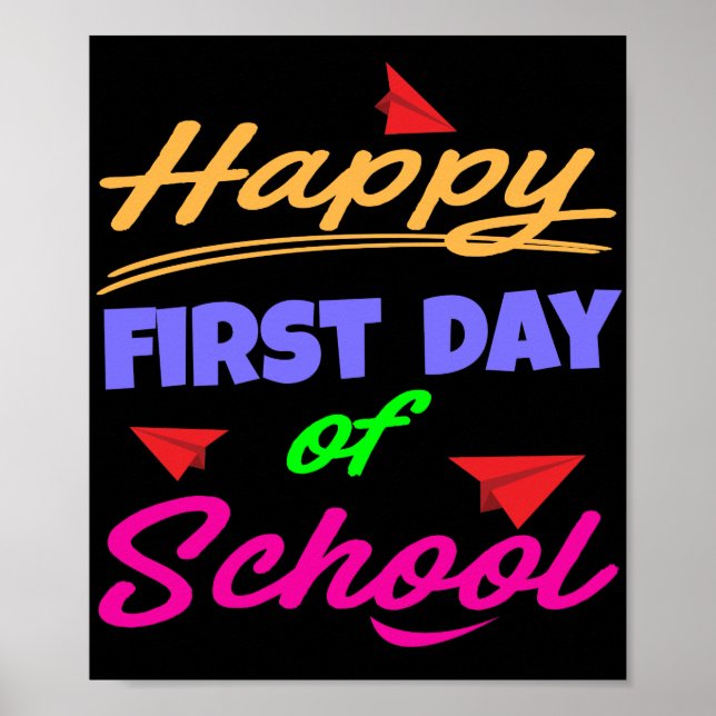 Póster Happy First Day of School (Frente)